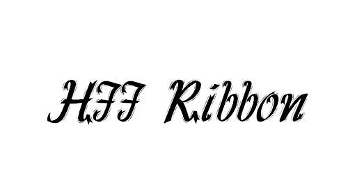 HFF Ribbon Font