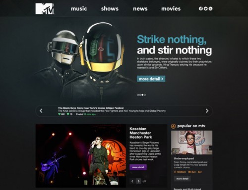 MTV.com Redesign
