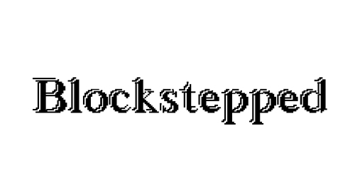 Blockstepped Font