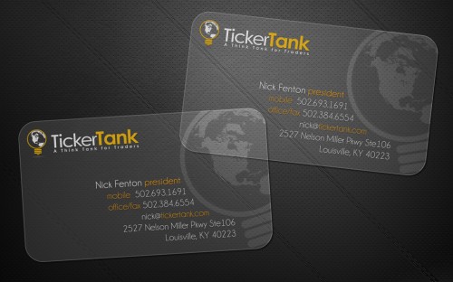 Ticker Tank Business Cards