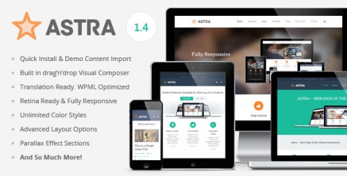 Astra - Retina Responsive WordPress Theme