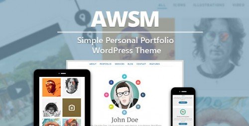 AWSM - Simple Personal Portfolio WordPress Theme