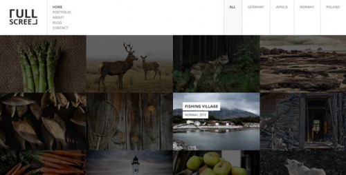 FULLSCREEN – Photography Portfolio WordPress Theme