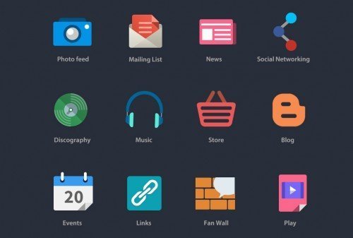 Free Flat Icons for Designers