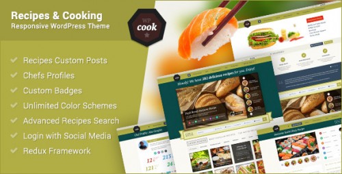 WPCook - Recipes and Cooking Responsive Theme