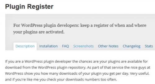 Plugin Register