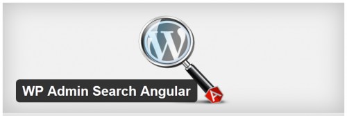 WP Admin Search Angular