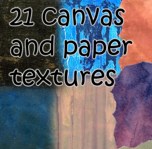 21 New Canvas and Paper Textures