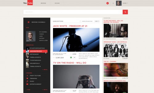 YouTube – Redesign
