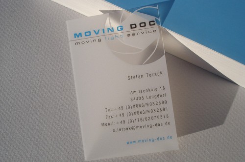 Frosted Translucent Business Card