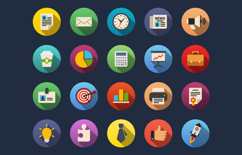 Free Business Flat Icons