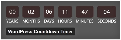 WordPress Countdown Timer