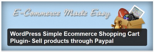 WordPress Simple Ecommerce Shopping Cart Plugin